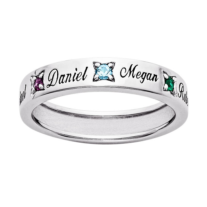 mothers day name rings